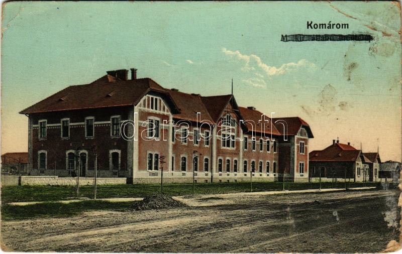 Komárom, Komárno; M. kir. állami méntelep. Spitzer Sándor kiadása / stud farm (EB)