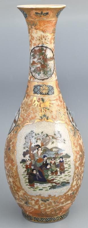 Kínai váza. matricás, jelzett, hibátlan. 42 cm
