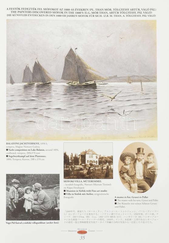 dr. Németh Veronika: In Memoriam Vágó Pál (1853-1828) Díszalbum. Dedikált! Kiadói kartonálásban Nagy méretű 41 cm - Image 3