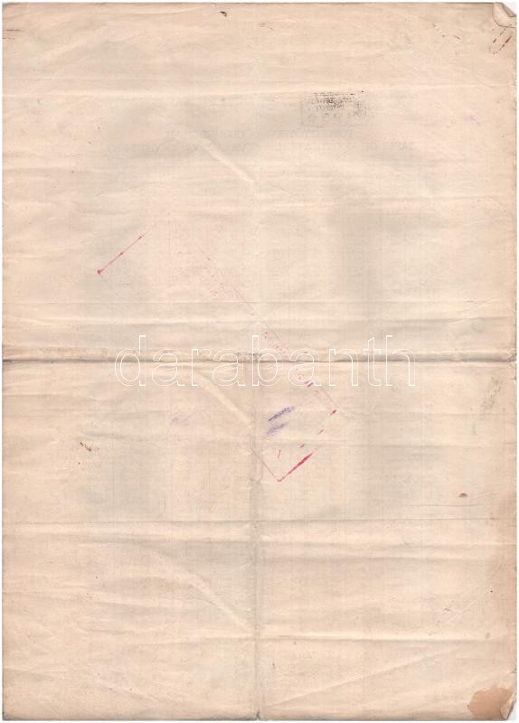 Budapest 1914. 'Budapest Székesfőváros - Kötelezvény' 2400K-ról szárazpecséttel, bélyegzésekkel T:III kis szakadások, folt - Image 2