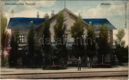 1909 Budapest XVII. Rákoskeresztúr, Keresztúr-nyaraló vasútállomás. Székely Lajosné kiadása