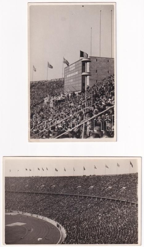 Roma, Italien-Österreich 0-0 / Italy-Austria football match in Rome - 2 db fotó képeslap / 2 photo postcards