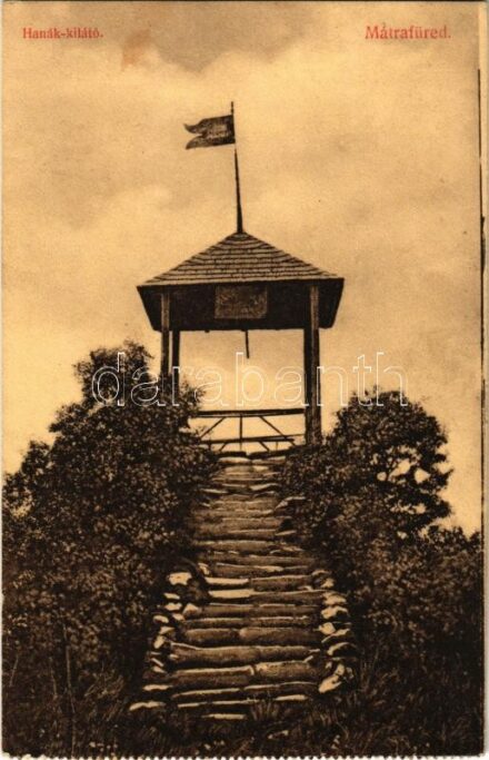 1912 Mátrafüred, Hanák kilátó. Bucsánszky K. kiadása