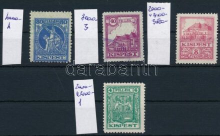 1927 Kispest 4 klf illetékbélyeg (13.000)