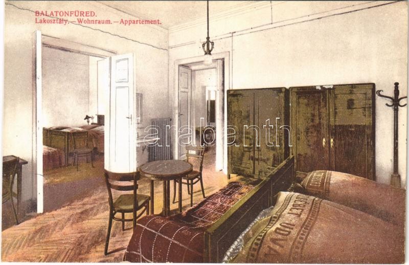 Balatonfüred, Lakosztály, belső