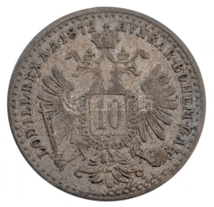 Ausztria 1872. 10kr Ag 'Ferenc József' T:2 Austria 1872. 10 Kreuzer Ag 'Franz Joseph' C:XF Krause KM#2206