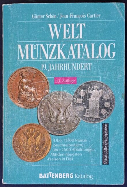 Káplár László: Ismerjük meg a numizmatikát. Budapest, Gondolat, 1984. Használt, szép állapotban + Günter Schön: Welt Münzkatalog 19. Jahrhundert. 13. Auflage. Battenberg, Augsburg, o.J. használt állapotban