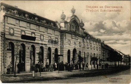 Szenttamás, Bácsszenttamás, Srbobran; Fő utca, Bosnyakovic Milan üzlete és saját kiadása / main street, shop
