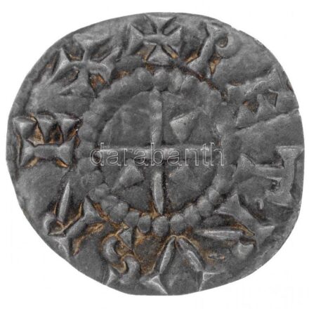 1038-1041, 1044-1046. Denár Ag 'Péter' (0,44g) T:1- patina / Hungary 1038-1041, 1044-1046. Denar Ag 'Peter' (0,44g) C:AU patina Huszár: 6., Unger I.: 2.