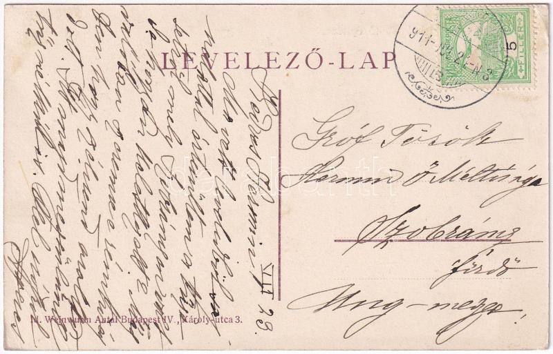 1911 Tihany, Állami hajó kikötő építése, munkások a Balaton partján. id. Weinwurm Antal kiadása (EK) (NAGYON RITKA!) - Image 2