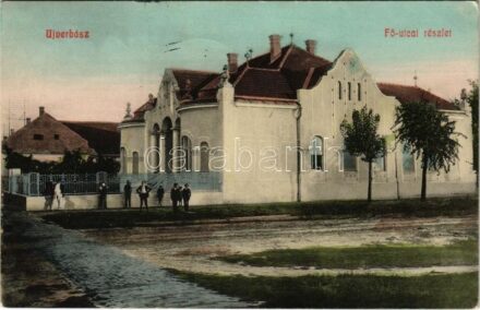 1910 Újverbász, Novi Vrbas (Verbász, Vrbas); Fő utca, villa. Bleyer József kiadása / main street, villa