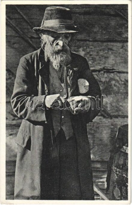 Kárpátaljai zsidó / Podkarpatska Rus. Zidovsky typ / Transcarpathian Jewish man. Judaica