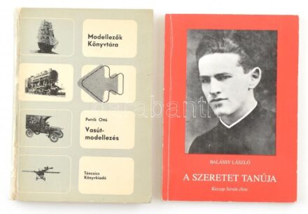 Petrik Ottó: Vasútmodellezés. (Járművek.) Modellezők könyvtára 4. Bp., 1969, Táncsics. Kiadói kartonált papírkötés, javított gerinccel + Balássy László: A szeretet tanúja. Kaszap István élete.