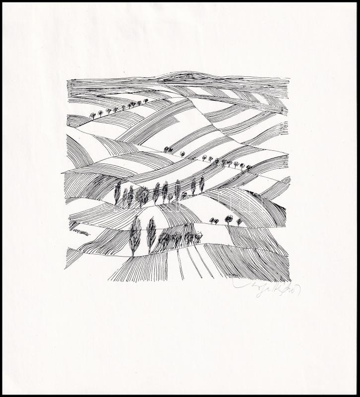 Varga Hajdú István (1920-1981): 3 db sokszorosított grafika. Ofszet, papír, mind jelzett, lap méret: 22,5×20 cm - Image 2