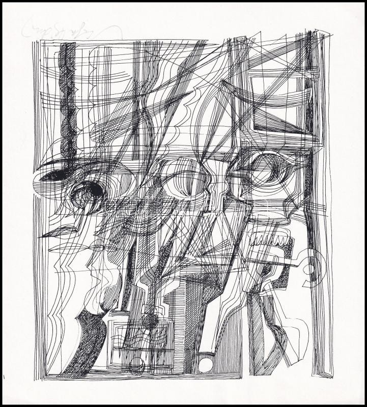 Varga Hajdú István (1920-1981): 3 db sokszorosított grafika. Ofszet, papír, mind jelzett, lap méret: 22,5×20 cm - Image 3