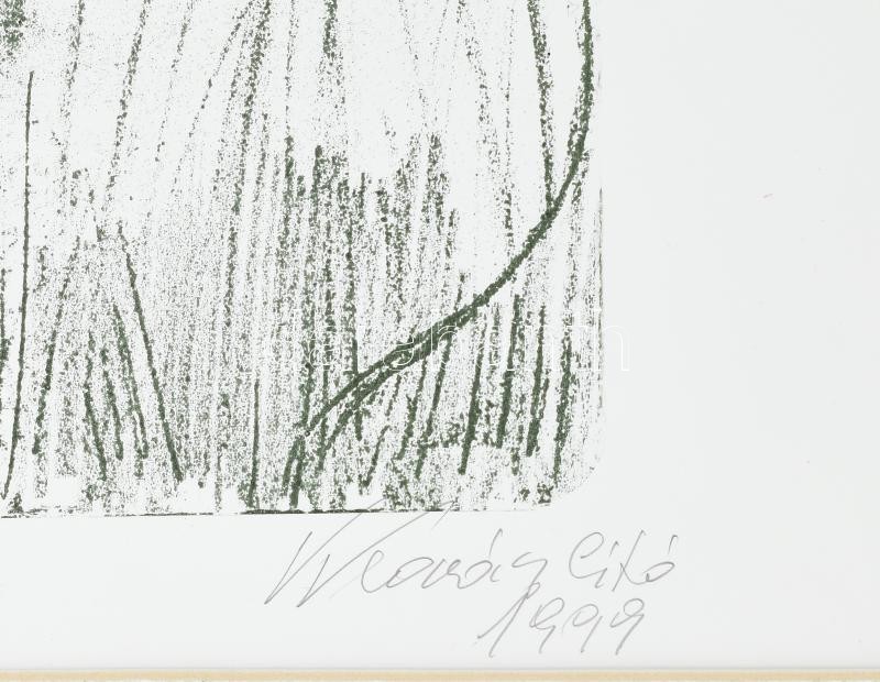 Kovács Kálmán (1927-): Női akt. Litográfia, papír. Jelzett. Paszpartuban. 34×21 cm. - Image 2