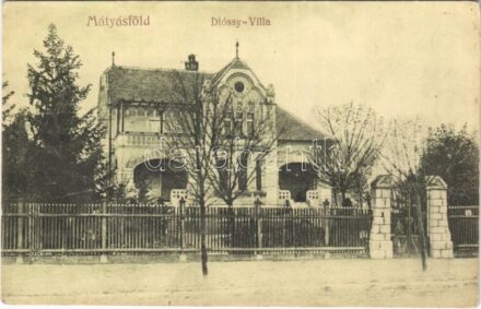 Budapest XVI. Mátyásföld, Dióssy villa