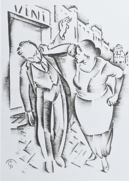 cca 2020 Molnár C Pál után: Irgum-burgum, computer print, 42x30 cm