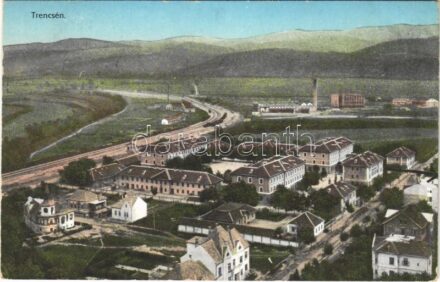 1915 Trencsén, Trencín; látkép. Gansel Lipót kiadása / general view (EK)