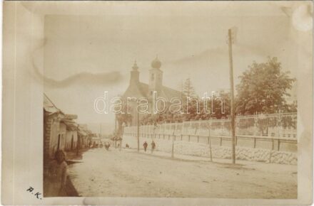 Lőcse, Levoca; utca, Régi gimnáziumi templom és minorita kolostor / street view, church and monastery. photo (fl)