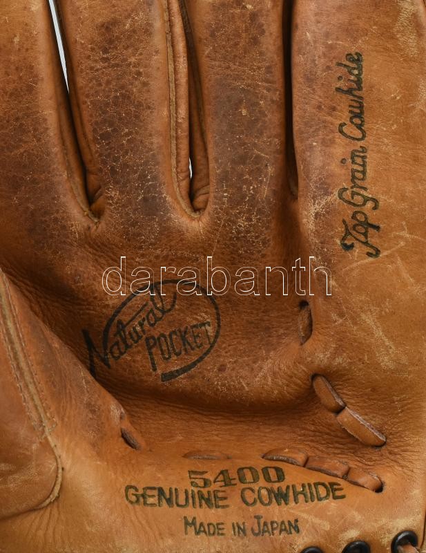 Pro Model japán bőr baseball kesztyű és Worth márkájú baseball labda, kopott. - Image 2