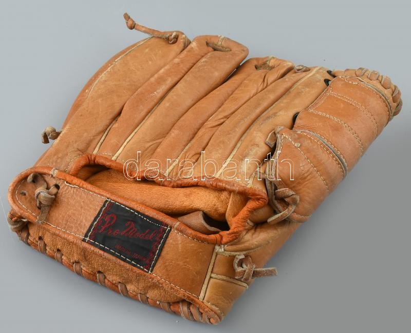 Pro Model japán bőr baseball kesztyű és Worth márkájú baseball labda, kopott. - Image 3