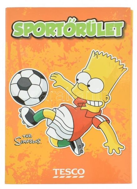 Sportőrület Simpson családos hűtőmágnes gyűjtőmappa 23 db mágnessel