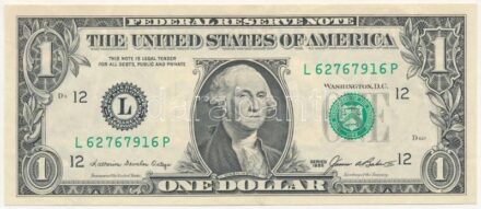 Amerikai Egyesült Államok 1985-1988. (1985) 1$ 'Katherine D. Ortega - James Baker' T:III USA 1985-1988. (1985) 1 Dollar 'Katherine D. Ortega - Donald Regan' C:F
