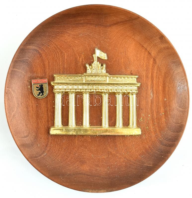 Berlini fa tányér, d: 13 cm