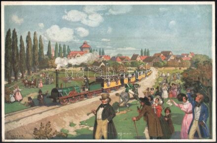 G. Selzer: Integetők, nyomat, gyűrődésekkel, szakadásokkal, 21×32 cm
