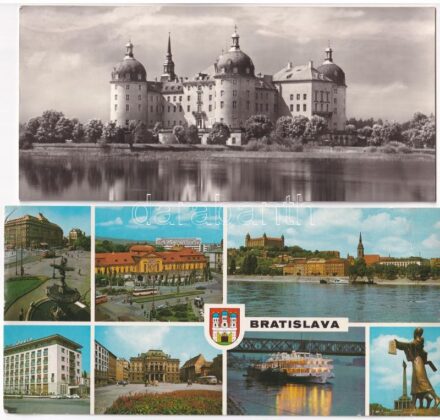 25 db MODERN nagy alakú külföldi város képeslap / 25 modern big-sized European town-view postcards