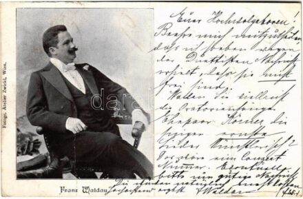 1902 Franz Waldau Gesanghumorist. Fotogr. Atelier Zwickl, Wien (fa)