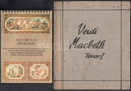 cca 1960-1980 3 db Operaházi ismertető füzet. kotta