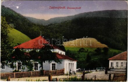 1917 Szklenófürdő, Sklené Teplice; Czipszerfürdő / spa
