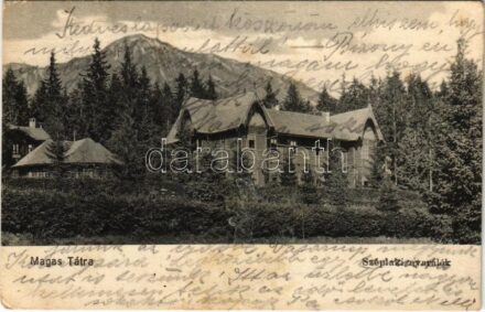 1908 Tátraszéplak, Tatranska Polianka, Westerheim (Magas-Tátra, Vysoké Tatry); Széplak nyaralók / villas