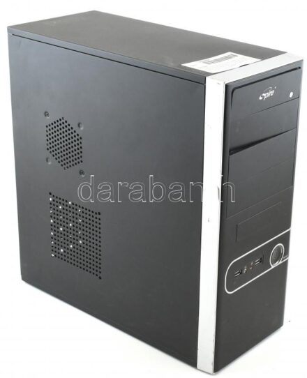 Használt számítógép. ASUS P5KPL-AM/EPU alaplap, Intel 3GHz Dual Core Socket 775 E5700 CPU, Hynix 2x2GB DDR2 800MHz memória, Spire 420W táp, DVD író / olvasó, SSD vagy merevlemez nélkül!