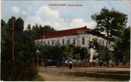 1922 Fonyód-fürdő, Vasúti szálloda (ázott sarok / wet corner)