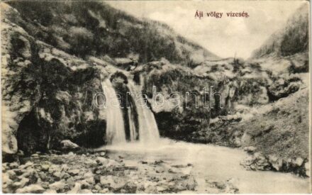 Áji-völgy, Hájska dolina; vízesés. Steinberger Ignác kiadása / waterfall