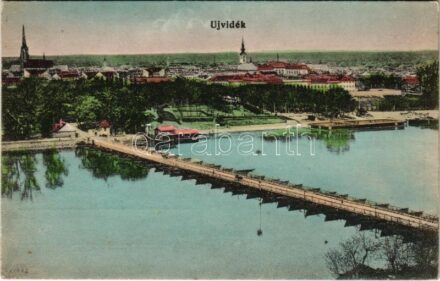 Újvidék, Novi Sad; hajóhíd / pontoon bridge