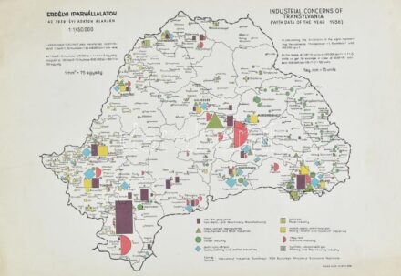 1948 Erdélyi iparvállalatok az 1939. évi adatok alapján, Magyar Állami Nyomda, 31×46 cm