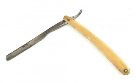 SOLINGEN borotva, kopott, rozsdás h: 22cm
