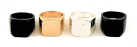 4 db bizsu pecsétgyűrű