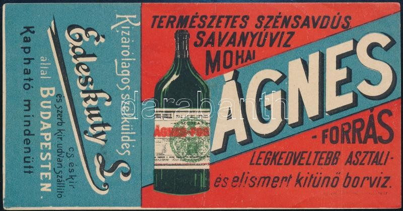 Édeskúty Ágnes forrásvíz számolócédula