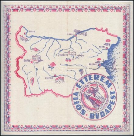 Sofia Étterem Budapest reklámszalvéta