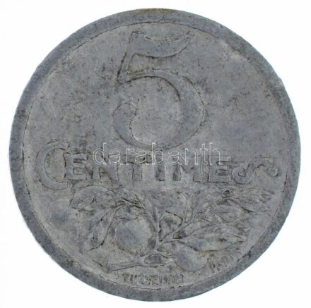 Franciaország / Nizza 1920. 5c Al 'Thévenon - Paris' verdejellel T:2 France / Nice 1920. 5 Centimes Al with 'Thévenon - Paris' mint mark C:XF