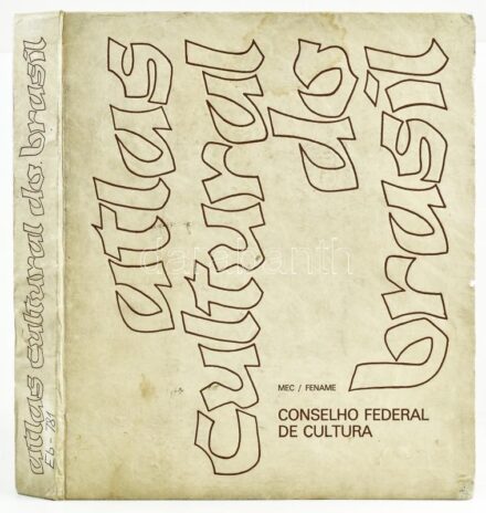 Atlas Cultural do Brasil. MEC. Kiadói vászon kötésben