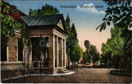 1928 Kiskunhalas, Sóstófürdő részlet
