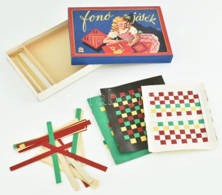 Piatnik fonó játék, II. világháború előtti társasjáték, eredeti dobozában, szép állapotban