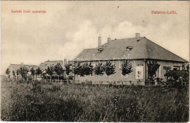 Balatonlelle, Rzehák Ernő nyaralója, villa. Hollenczer és Okos budai műterméből