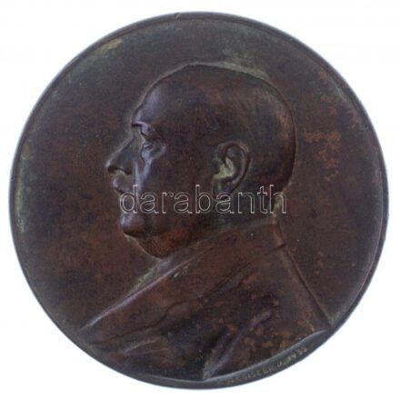 Zsákodi Csiszér János (1883-1953) 1935. 'Hóman Bálint M. Kir. Vallás- és Oktatásügyi miniszter 50. születésnapja emlékére' kétoldalas Br emlékérem eredeti tokban (78mm) T:2 patina HPII 3090.